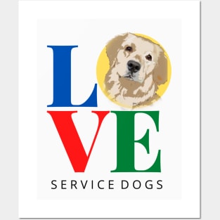 Love Service Dogs Light Posters and Art
